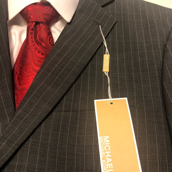 Michael Kors 2 piece suit 2 button Charcoal gray - Picture 3 of 8